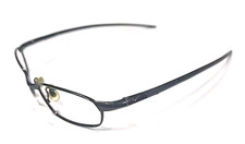 Armação de óculos retangular de metal preto Nike 4102 001 54-18 135 comprar usado  Enviando para Brazil