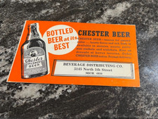 RARO BLOTTER DE TINTA DE CERVEJA CHESTER BREWING CO CHESTER PA comprar usado  Enviando para Brazil