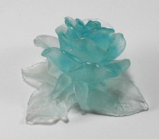 Signed daum blue for sale  Larkspur
