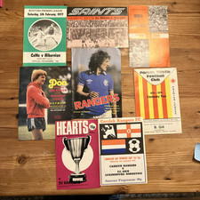 Football programmes scottish for sale  EXMOUTH