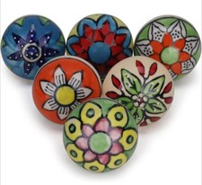 Six ceramic knobs for sale  CARMARTHEN