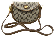 Autêntica bolsa de ombro GUCCI GG Plus bege/marrom PVC couro NS060276 comprar usado  Enviando para Brazil