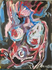ölbild abstrakt bunt gebraucht kaufen  Bad Münstereifel