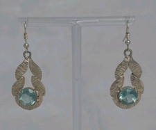 Blue topaz earrings for sale  HELENSBURGH