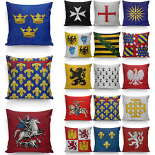 Capa de travesseiro medieval brasão de armas - Estojo de almofada para sofá - Decoração de símbolos heráldicos comprar usado  Enviando para Brazil