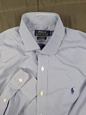 Camisa polo masculina Ralph Lauren ajuste clássico desempenho botão xadrez azul P/P pônei comprar usado  Enviando para Brazil