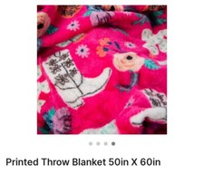 Printed throw blanket for sale  Templeton