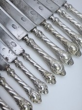 Lot couteaux argent d'occasion  Aix-en-Provence-