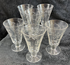 Vintage etched footed for sale  Azle