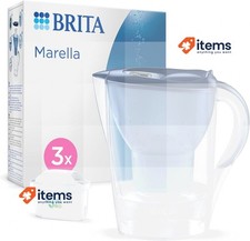 Jarro de filtro de água BRITA Marella azul (2,4L) pacote inicial branco comprar usado  Enviando para Brazil