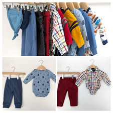 LOTE Conjuntos de Roupas para Bebê Menino Calças Jeans Tops PACOTE DE INVERNO 3-6 Meses, usado comprar usado  Enviando para Brazil