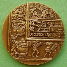 Medalha de Bronze L@@k Agriculture Uvas Wine Making Harvest por JOAQUIM CORREIA! comprar usado  Enviando para Brazil