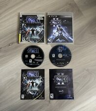 Star Wars the Force Unleashed 1 y 2 PS3 paquete de juegos en caja original con lote manual segunda mano  Embacar hacia Argentina