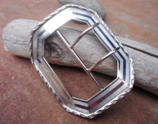 solid silver buckle for sale  EXETER