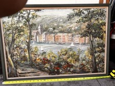 Framed impressionist harbor for sale  Boca Raton