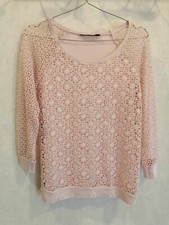 Sweat rose dentelle d'occasion  Bourg-de-Thizy