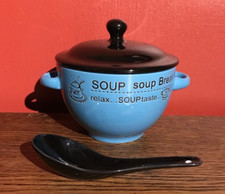 Blue lidded ceramic for sale  SALTASH