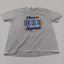 Camiseta curta Port & Company meninas pequena branca Cheer WHS Squad comprar usado  Enviando para Brazil