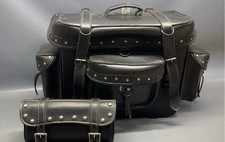 Black leather motorcycle for sale  Verona