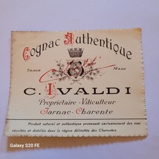 étiquette ancienne cognac d'occasion  Maringues