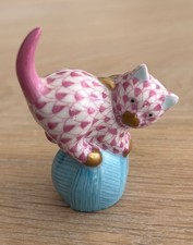 Herend porcelain cat for sale  NOTTINGHAM