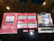 Grande Lote de Arte - Lápis de Grafite Aguarela Papel Aquarela Faber-Castell comprar usado  Enviando para Brazil