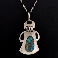 Silver turquoise necklace for sale  TUNBRIDGE WELLS
