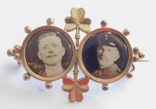 Jugendstil brosche fotobrosche gebraucht kaufen  Bad Schwalbach