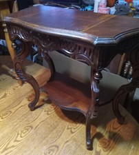 Walnut carved inlaid for sale  Joplin