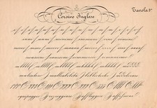 Stampa antica calligrafia usato  Lecco