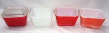 4 PRATOS DE GELADEIRA PEQUENOS VINTAGE PYREX, 1 TAMPA comprar usado  Enviando para Brazil
