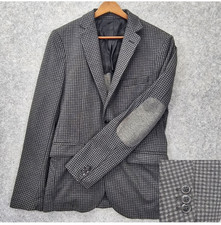 Casaco esportivo masculino Zara 36 curto XS remendo de cotovelo carvão pastores xadrez blazer comprar usado Casaco esportivo masculino Zara 36 curto XS remendo de cotovelo carvão pastores xadrez blazer comprar usado  Enviando para Brazil