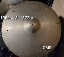 RARO PRATO VINTAGE ANOS 50 ZILCO CONSTANTINOPLE 18 SIZZLE RIDE 1872G COM VÍDEO ZILDJIAN comprar usado  Enviando para Brazil