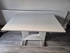 Modern white dining for sale  HINCKLEY