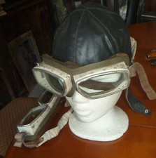 Alte motorradbrille lederhaube gebraucht kaufen  Eisfeld