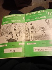Hibernian home programmes for sale  WORCESTER