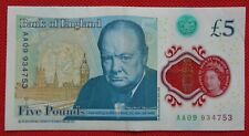 aa09 five pound note for sale aa09 five pound note for sale HEXHAM