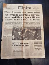 Prima pagina giornale usato  Italia