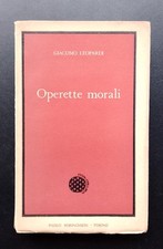 Giacomo leopardi operette usato  Italia