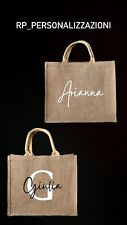 Borsa juta personalizzata usato  Acerra