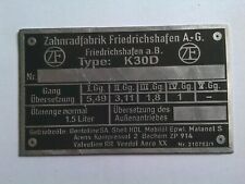 Typenschild schild getriebe gebraucht kaufen  Deutschland