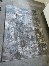 Rug blue grey for sale  WOODBRIDGE