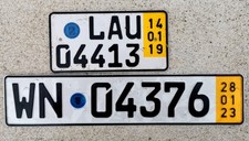 Kfz kennzeichen nummernschilde gebraucht kaufen  Petersberg, Wettin-Löbejün