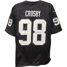 Usado, Camiseta Nike Vapor preta autografada Maxx Crosby Las Vegas Raiders FAN 45790 comprar usado  Enviando para Brazil