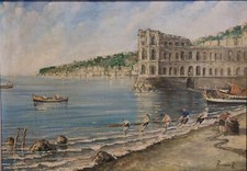 Vecchio dipinto r.romano usato  Napoli