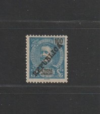 S. TOMÉ E PRINCIPE - D. CARLOS COM SOBRECARGA "REPUBLICA" A PRETO - 1913, usado comprar usado  Enviando para Brazil