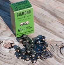 Usado, NOS Vintage Rolo Diamante 1" SKIPTOOTH Corrente de Bicicleta ESQUERDA Bicicleta Schwinn Pré-Guerra  comprar usado  Enviando para Brazil