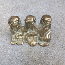 Vintage brass three for sale  CHELMSFORD