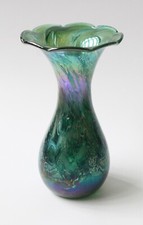 Iridescent glass vase for sale  LONDON