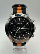 Relógio masculino Fossil Ch2848 cronógrafo aço inoxidável pulseira de náilon preta usado  comprar usado  Enviando para Brazil